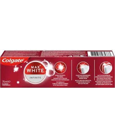 Colgate Toothpaste Max White Infinite 75ml - Long-Lasting Whiter Teeth | International Shipping Available - Buy Online on GoSupps.com