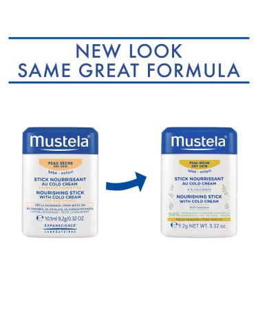 Mustela Baby Nourishing Stick with Cold Cream - 0.32 oz | Moisturizing Care for Delicate Skin - Buy Online on GoSupps.com