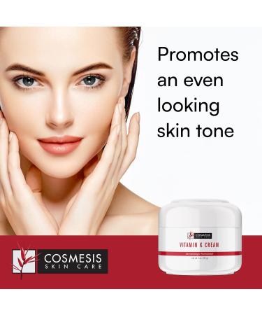 Vitamin K Cream | Reduce Redness & Discoloration | Anti-Oxidant Tea Blend | 1 oz | Cosmesis - International Shipping Available - Buy Online on GoSupps.com