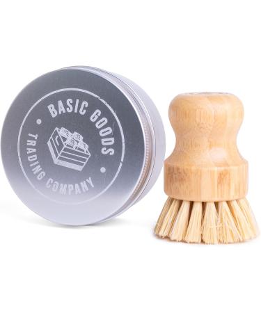 Basic Goods Trading Company Stain Bar Kit - Laundry Spot Stain Remover with Bamboo Scrub Brush - Travel Friendly Alternative to Stain Remover Stick/Pen - Buy Online on GoSupps.com