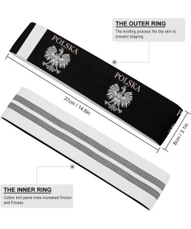 Polska Eagle Yoga Workout Bands | Booty Resistance Straps for Comfort & Physical Therapy - Buy Online on GoSupps.com