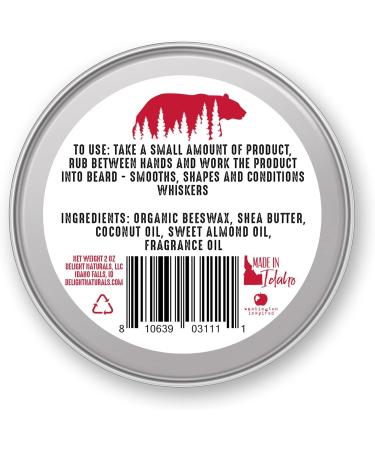 Delight Naturals Voyageur Beard Balm | Bainbridge Island - Premium Grooming for Bearded Men - Buy Online on GoSupps.com