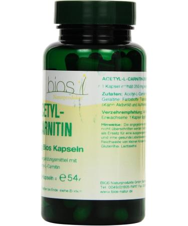 Buy Bios Acetyl-L-Carnitine 250 mg - 100 Capsules | Best International Shipping on Premium Supplements - Buy Online on GoSupps.com
