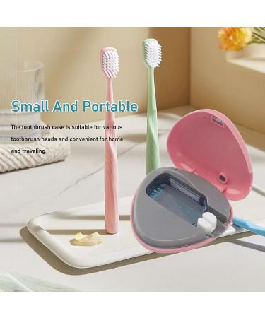 Syrisora Toothbrush Sanitizer Portable Rechargeable Toothbrush Cleaner Holder Travel Home Toothbrush Case (Pink) - Buy Online on GoSupps.com
