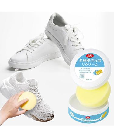 JOKBEN Shoes Multifunctional Cleaning Cream White Shoe Cleaning Cream White Shoe Cleaning Cream with Sponge Eraser Shoe Cleaner Sneakers Kit Multifunctional Shoe Care Kit Cleaning Cream 1pc - Buy Online on GoSupps.com