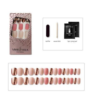 Vivid stella artificial nails matt nails to stick on 30 pieces acrylic nail set complete hologram artificial nails 3d rhinestone nail tips nail art for girls 0061-ds58013