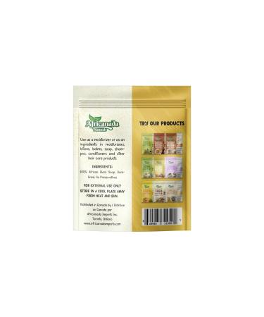 Africanada Naturals Raw Unrefined African Black Soap - Bulk 4.4 LB | 100% Pure Organic | Ideal for DIY Face Body & Hands | Resealable Bag - Buy Online on GoSupps.com