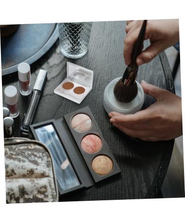 TOVINANNA 8pcs Eye Shadow Box Eyeshadow Pans 2 Grids Eye Shadow Eye Shadow Case Empty Eyeshadow Plastic White - Buy Online on GoSupps.com