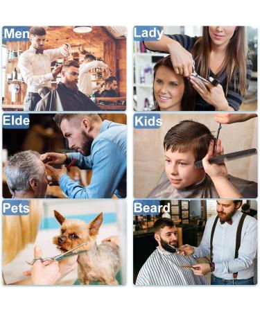 Professional Hair Scissors Set - Stainless Steel Hair Cutting Kit for Barber Salon & Home DIY - 7 Pack Hairdressing Shears for Adults, Kids, Babies & Pets - Buy Online on GoSupps.com