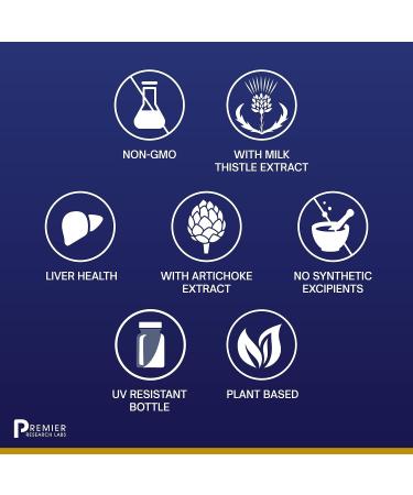 Premier Research Labs HepatoVen - Liver Detox & Health - Reishi, Organic Prickly Pear, Chlorella, Turmeric, Turkey Tails, Artichoke Extract - 60 Plant Capsules - Buy Online on GoSupps.com