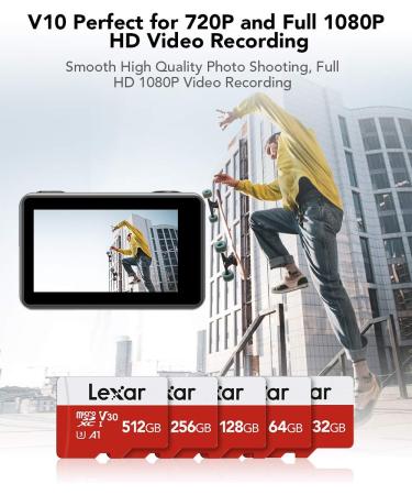 Lexar 32GB Micro SD Card 3 Pack with Adapter - Up to 100MB/s, U1 Class10 V10 A1, High Speed TF Card (3 Cards + 1 Adapter) - Buy Online on GoSupps.com