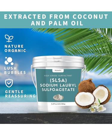 Premium 5.2lb SLSA Powder for Bath Bombs | Sodium Lauryl Sulfoacetate for Amazing Bubbles | Gentle on Skin | Ideal for Bath Bombs & Truffles - Buy Online on GoSupps.com