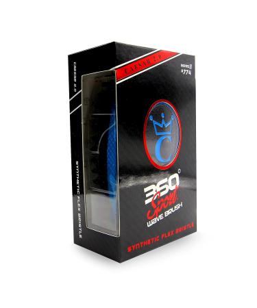 CQP 360 Sport Wave Brush 2.0 Black Ice - Hard Bristles - Wet Dry Technology - High Gloss Black - Buy Online on GoSupps.com