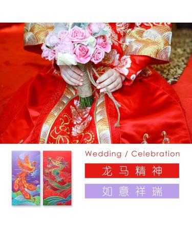 CAPART Chinese New Year Red Envelops 2024 Bulk Chinese Hongbao Long Feng (08 Large 12) 08 LF Large 12 - Buy Online on GoSupps.com