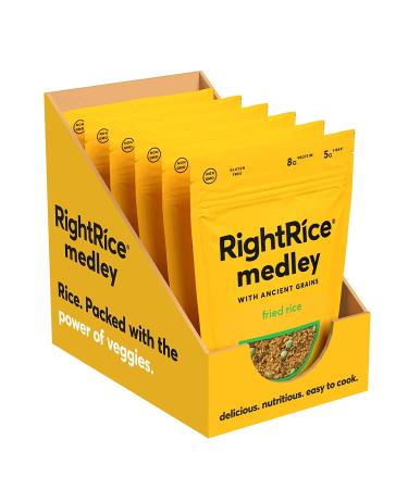 RightRice Medley - Fried Rice 6oz. (Pack of 6) | Vegetable & Ancient Grain Blend | Vegan, Non GMO, Gluten Free - Buy Online on GoSupps.com