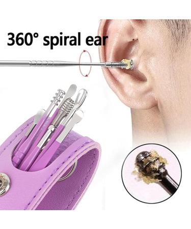 Pleteffect Ear Cleaner Pleteffect Ear 6PCS Innovative Spring Earwax Tool Set Pleteffect Earwax Removal Kit The Most Professional Ear Cleaning Master (Blue) - Buy Online on GoSupps.com