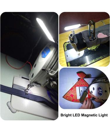 Amazing power Sewing Machine Light LED Flexible Gooseneck Work Lamp with Magnetic Mount Base for Workbench Lathe Drill Press - Buy Online on GoSupps.com