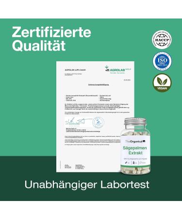 Buy Theorganical Saw Palmetto Extract 500 mg - 180 Capsules | Made in Hamburg | High-Dose No Additives | Prostate Health Supplement - Buy Online on GoSupps.com