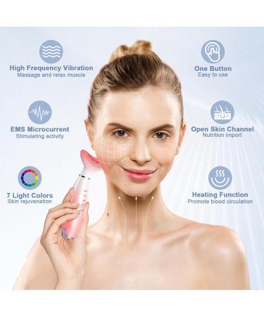 Foreverlily Face Massager Red Light Therapy Wand - 7 Color 3 Modes Microcurrent Anti-Aging Device - Buy Online on GoSupps.com
