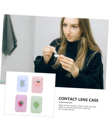 Solustre 28 STK Colored Contact Lens Container Set - Eye Case Storage with Suction Rod - Macaron Plastic Design for International Shipping - Buy Online on GoSupps.com