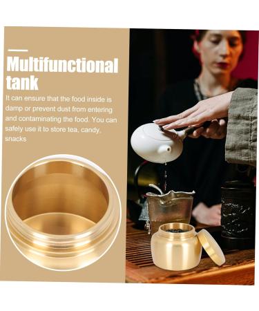 Zerodeko Pure Copper Powder Jar Incense Powder Mini Incense Sticks Loose Pot Durable Canister Tea Storage Jar - Buy Online on GoSupps.com