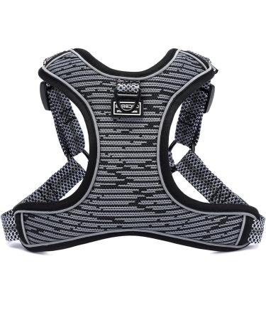 Suredoo Dog Harness for Small & Medium Dogs - No-Pull Reflective Adjustable Harness for Puppies & Pets (Soft Gray) - Buy Online on GoSupps.com