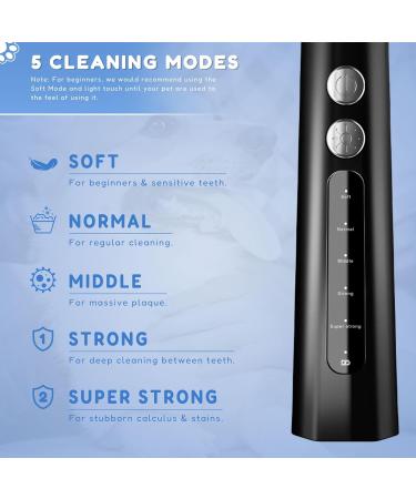 UltraSonic Tartar Remover for Dogs & Cats | Pet Tooth Cleaner Set | Fight Bad Breath & Gum Infections - Buy Online on GoSupps.com