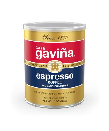 Cafe Gavina Espresso Roast Extra Fine Ground Coffee, 100% Arabica, 10-Ounce Can Extra-fine- 10 oz.