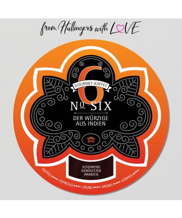 Hallingers No.SIX Gourmet Coffee - 500g Premium Indian Roast | Perfect Mother's Day & Father's Day Gift Ideas | New Home & New Year's Eve Recovery - Buy Online on GoSupps.com