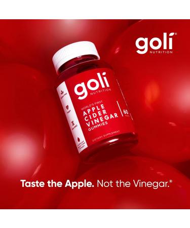 Buy Goli Nutrition Apple Cider Vinegar Gummies - 500mg Vegan & Gluten-Free Lab-Tested Non-GMO - 60 Pieces - Buy Online on GoSupps.com