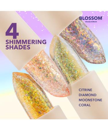 Blossom Lip Gloss Moisturizing pH Lip Balm Color Changing Glitter Sparkle Shimmering Lip Stain Tint 3.5g Moonstone - Buy Online on GoSupps.com