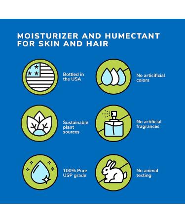 Earth's Care 100% Pure Vegetable Glycerin - 8 FL OZ for Hair Skin & DIY Projects - International Shipping Available - Buy Online on GoSupps.com