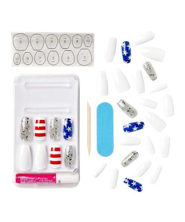 Voguish Fantasy Press on Manicure 4th of July Nails - Ibiza | Shop Kiss - Buy Online on GoSupps.com