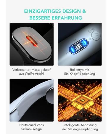 SKG Neck Massage Device with Heat & Red Light - 4D Deep Tissue Pain Relief Massager Portable K5-3 Pro - Buy Online on GoSupps.com