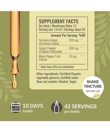 HERBAMAMA Ashwagandha and Turmeric Ginger Kit - Bundle of 1500 mg Ashwagandha Root Capsules & Turmeric Ginger Tincture 2 fl oz - Vegan Non-GMO Sugar & Alcohol-Free - 2 Pack - Buy Online on GoSupps.com