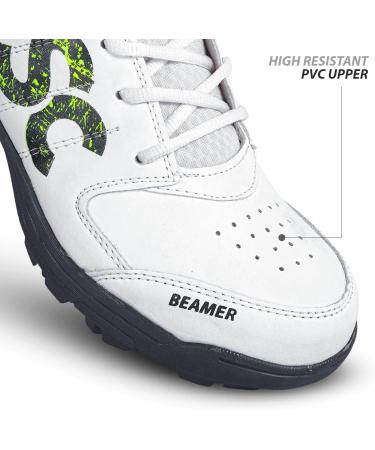 DSC Beamer Cricket Shoes - Lightweight & Durable for Boys & Men | Black | Size 8 UK 9 US 42 EU - Buy Internationally - Buy Online on GoSupps.com