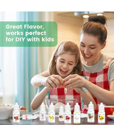 16 Pack Lip Gloss Flavoring Oil - Vanilla Pineapple Banana Candy Flavoring for Cooking & Baking - Water & Oil Soluble Lip Flavoring Oil - .35 Fl Oz - Buy Online on GoSupps.com