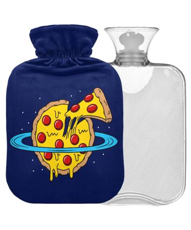 NAANLE Pizza Planet Heat bottle MIT TIVE Transparent hot water bottle 1L heat bottle for bed handfeers Warmer pain relief heat and cold therapy
