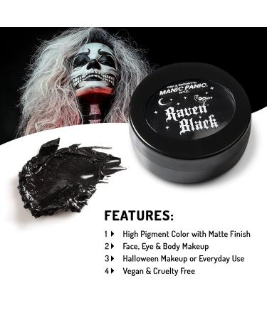 Manic Panic Black Raven Body & Face Paint - Bold Vegan Makeup for Creative Looks - Buy Online on GoSupps.com