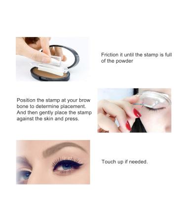 BOOBEES Eyebrows Seal Stamp Powder - Fast & Easy Dark Brown Tinting Kit for Naturally Gorgeous Brows | Perfect for Beginners - Buy Online on GoSupps.com