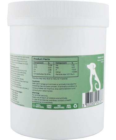 Heiltropfen Zeolite Powder for Animals | 1.1lb (500g) | Food Supplement for Pets | Clinoptilolite Activated | AnimalLuck - Buy Online on GoSupps.com