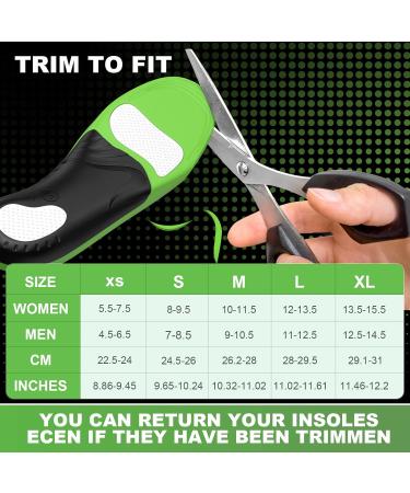 Plantar Fasciitis Pain Relief Insoles - Orthotic Arch Support Motion Control Inserts for Flat Feet - Comfortable Footwear Solutions for Men & Women (XS - Buy Online on GoSupps.com