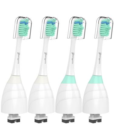 Senyum Toothbrush Replacement Heads for Philips Sonicare Replacement Heads E-Series,for Phillips Sonicare Replacement Brush Head Essence,Elite,for Sonic Care Electric Toothbrush Heads Handle,4 Pack 4 Count (Pack of 1)