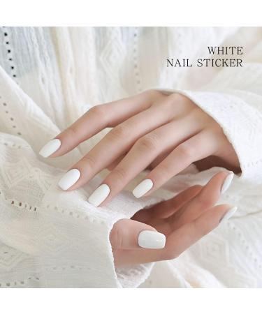 JMEOWIO White Gel Nail Foils - Self-Adhesive Nail Stickers for Stunning Nail Designs | International Shipping - Buy Online on GoSupps.com