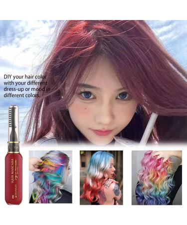 Red Hair Spray Colour for Kids Temporary Hair Chalk Comb Washable Hair Dye Instant Hair Dye for Christmas Halloween Birthdays Parties(Blue) (Red) - Buy Online on GoSupps.com