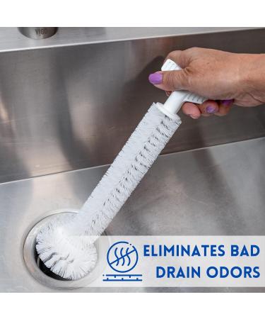 Universal Garbage Disposal Cleaner & Deodorizer | FryOilSaver Co | Made in USA | 12" Sink & Drain Brush for Odor Elimination - Buy Online on GoSupps.com