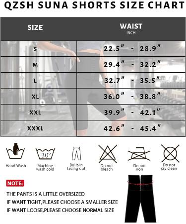 QZSH Women's Sauna Capris with Mesh Crotch, High Waist Body Shaper Workout Leggings - Blue, Size Large - Buy Online on GoSupps.com