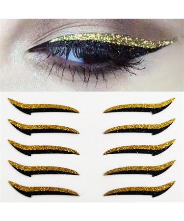 Autocollants Eye Liner - Patch Maquillage Fard Paupi res | Patchs Maquillage Yeux Naturels Imperm ables pour Sc nes ou F tes Or - Buy Online on GoSupps.com