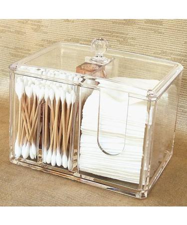 Beaupretty Cotton Pad Container - Transparent Makeup Organizer with Lid for Bathroom Bedroom & Travel - Buy Online on GoSupps.com