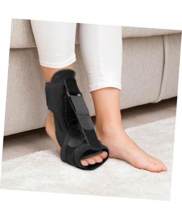 Plantar Sleep Sock & Night Splint for Drop Foot Support | Adjustable Orthotics for Foot Pain Relief - 40x26cm Black - Buy Online on GoSupps.com